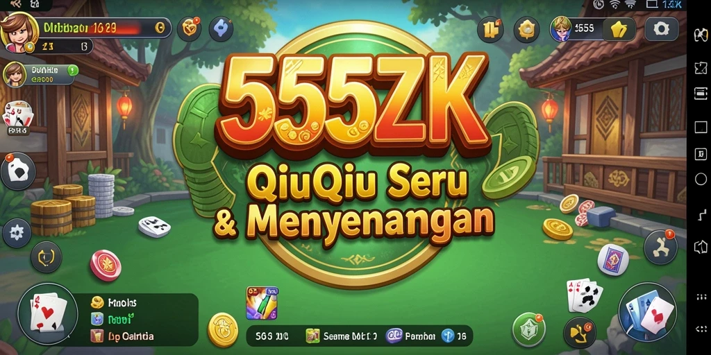 Tampilan gameplay QiuQiu yang seru dan kompetitif.