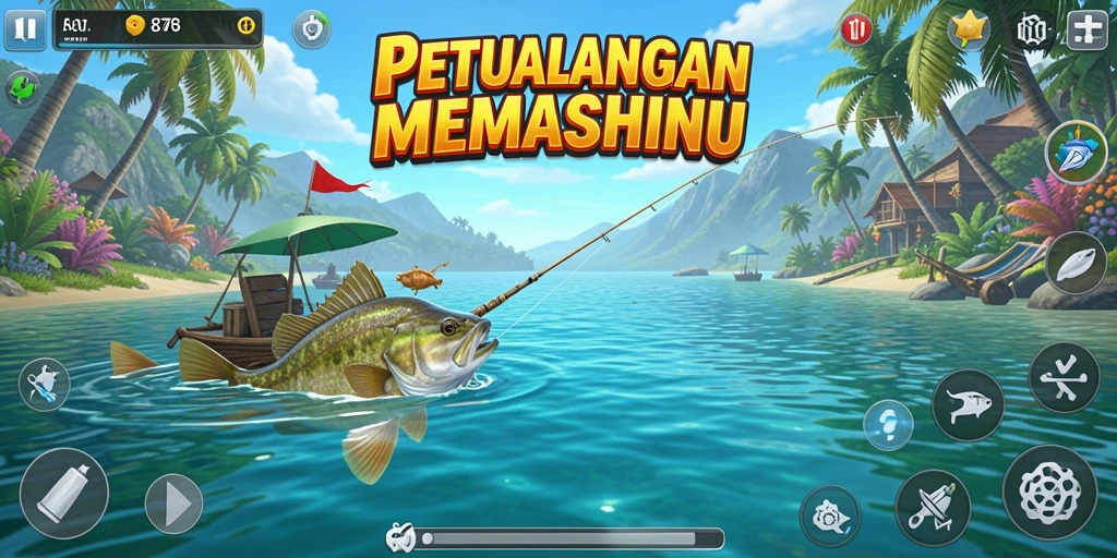 Gameplay seru saat menangkap ikan di <strong>8768</strong>.