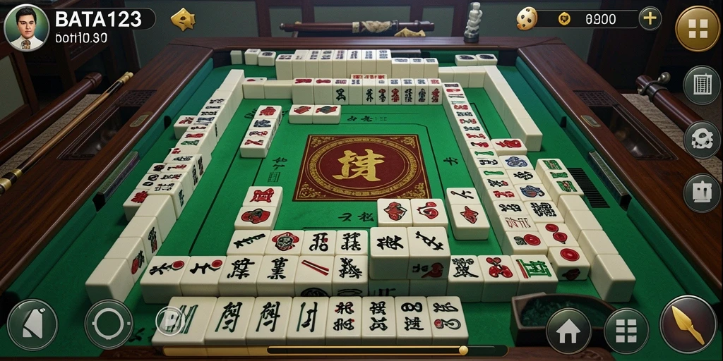 Tampilan gameplay Mahjong yang menarik dan menghibur di BATA123.