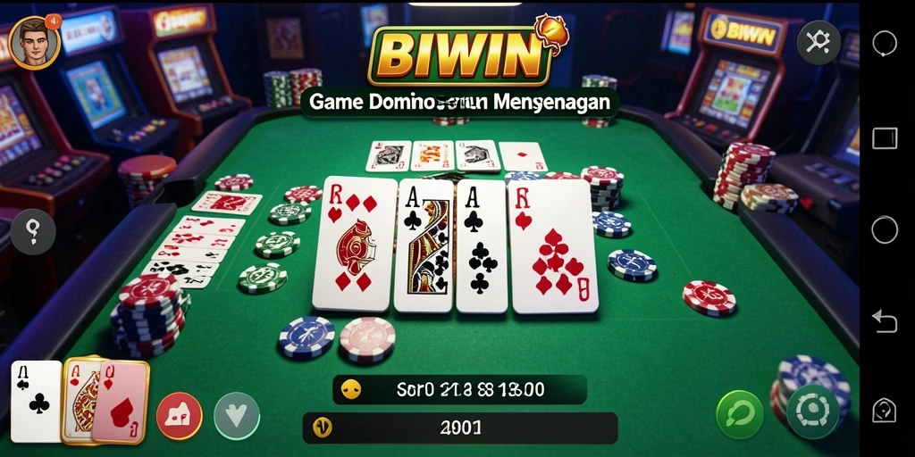 Tampilan gameplay seru dan interaktif dari BIWIN di layar.