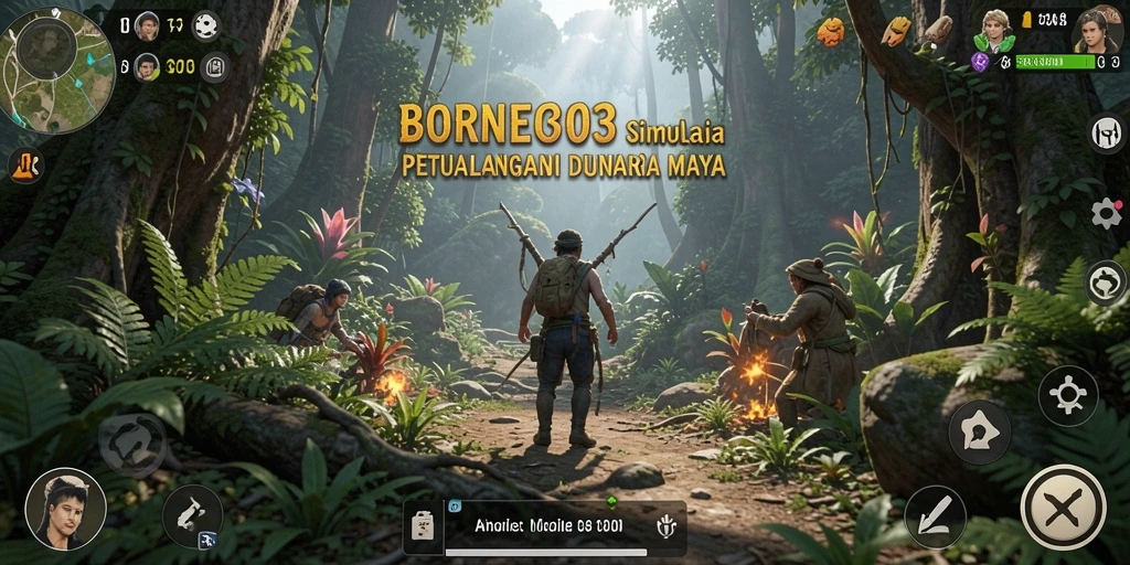 Tampilan gameplay menarik dari BORNEO303 yang menunjukkan simulasi mendalam.