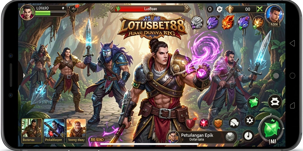 Tampilan gameplay menakjubkan di LOTUSBET88 dengan pertarungan yang epik.