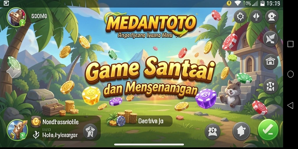 Screenshot gameplay MEDANTOTO yang menampilkan keseruan bermain.
