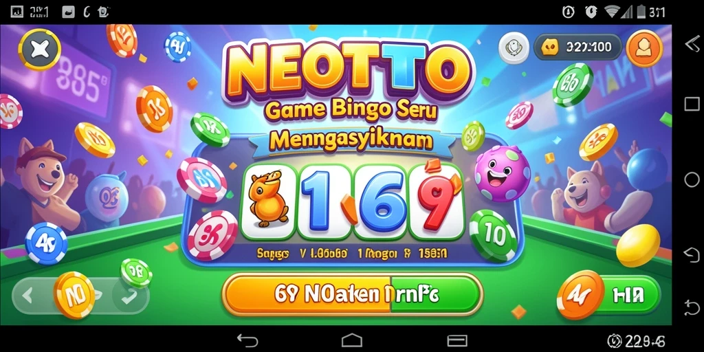 Tampilan menarik dari permainan Bingo di NEOTOTO.