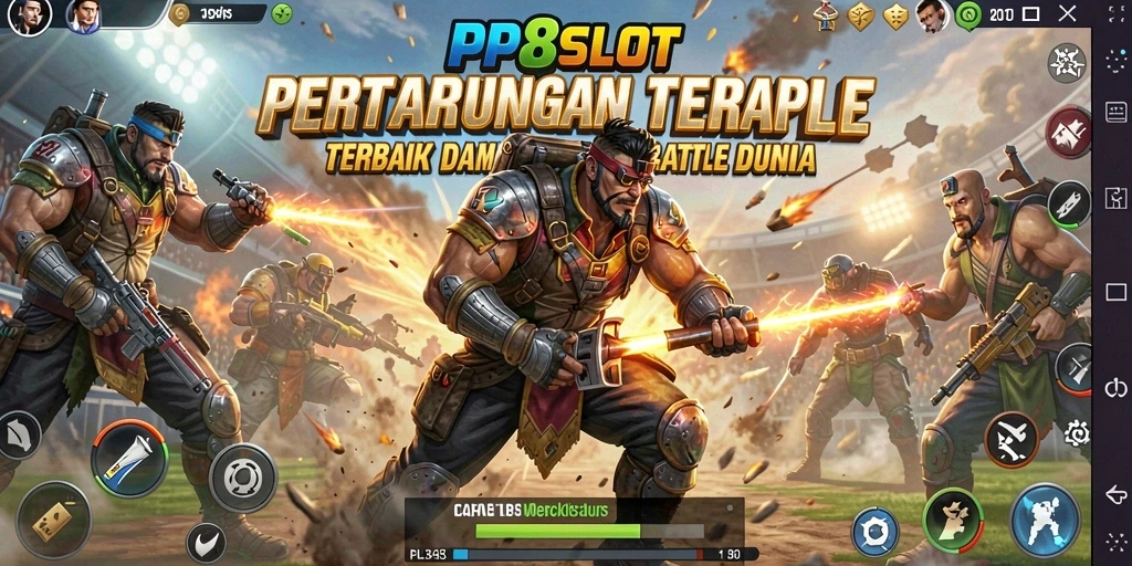 Gameplay seru dan mendebarkan di PP8SLOT Battle Royale.