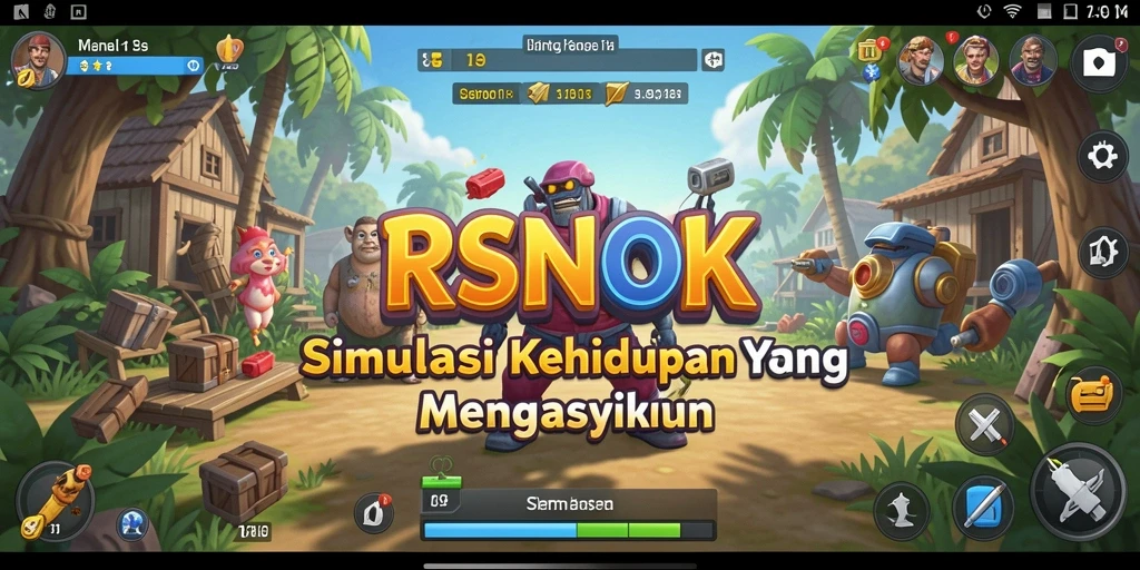 Tampilan gameplay RSNOK yang menarik dan interaktif.