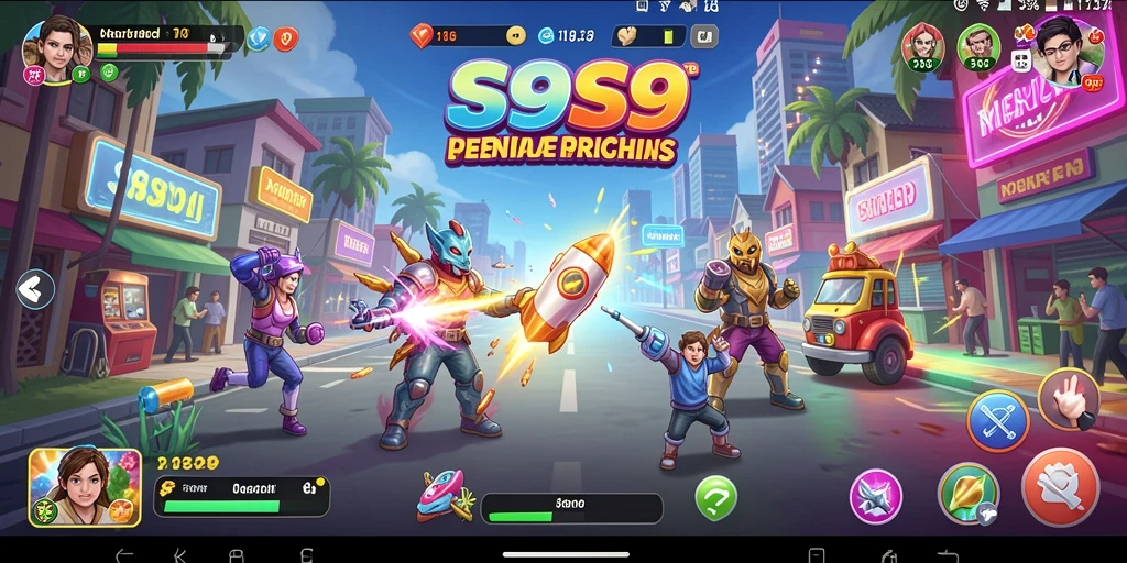 Screenshot gameplay S9S9 menampilkan aksi seru yang menghibur.