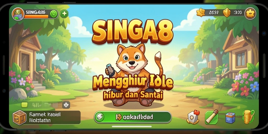 Tampilan gameplay SINGA8 yang menarik dan interaktif.