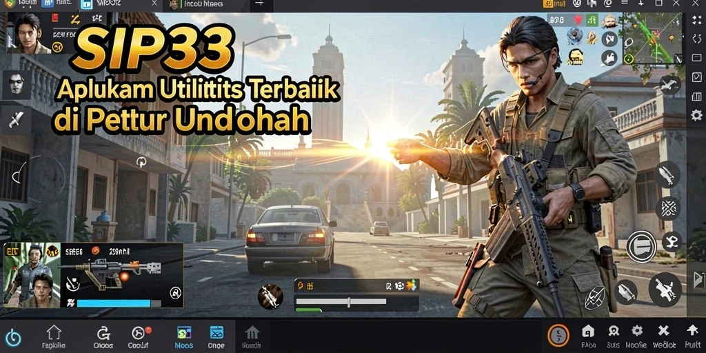 Tampilan antarmuka SIP33 yang bersih dan user-friendly.