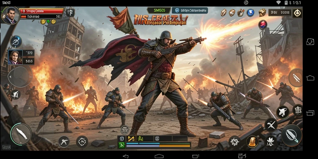 Tampilan gameplay SM605 yang menegangkan dan penuh strategi.