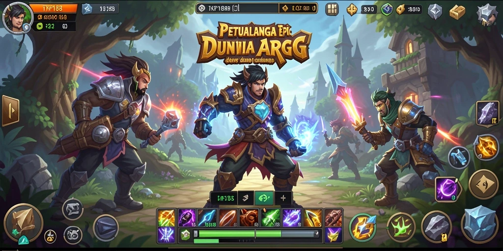 Tampilan seru gameplay ARPG di TKP188 dengan petualangan menantang.