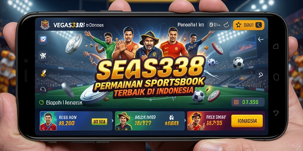 Tampilan antarmuka pengguna aplikasi VEGAS338 dalam permainan sportsbook.