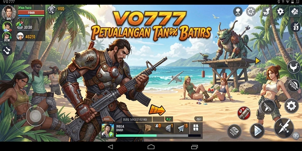 Screenshot VO777 menampilkan gameplay eksplorasi dunia terbuka yang menakjubkan.
