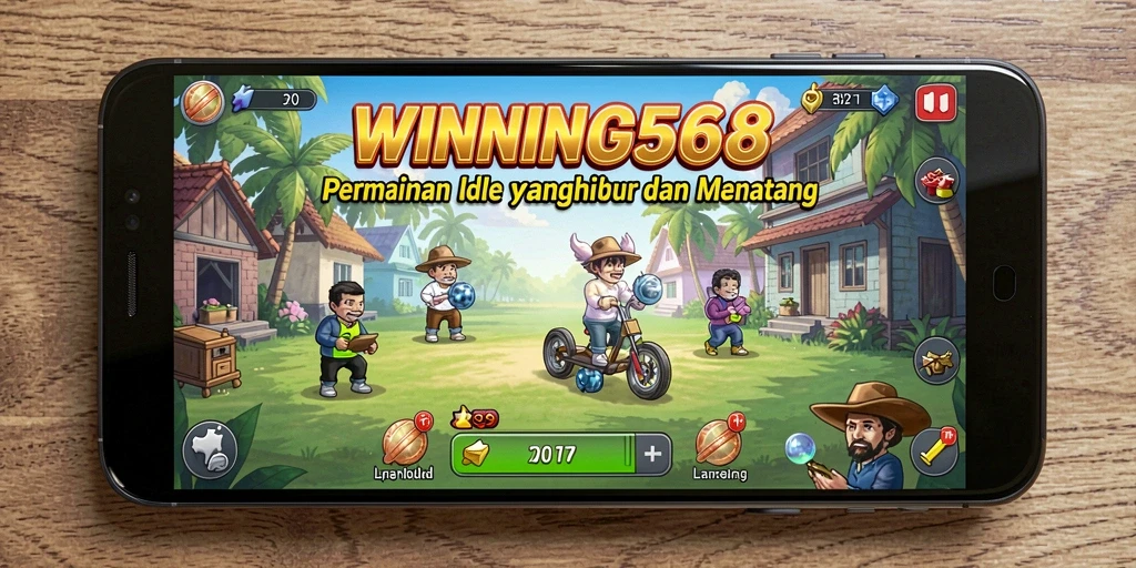 Screenshot utama WINNING568 menampilkan gameplay Idle yang menarik.