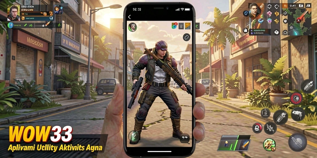 Tampilan antarmuka utama aplikasi WOW33 untuk pengelolaan tugas.